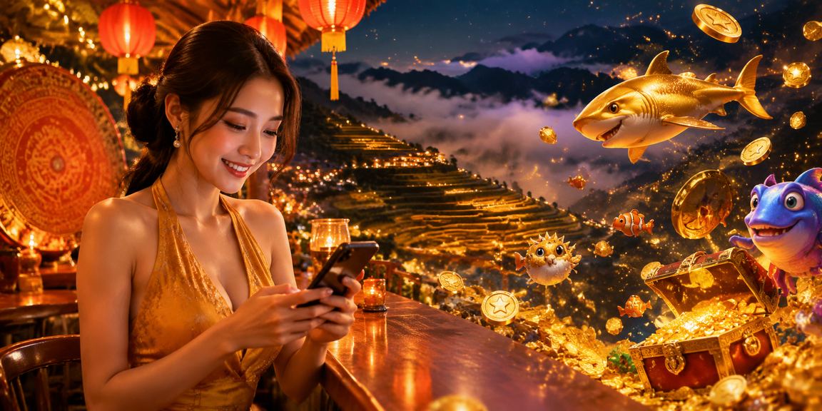 Người chơi trải nghiệm casino mobile tại chợ đêm Sapa
